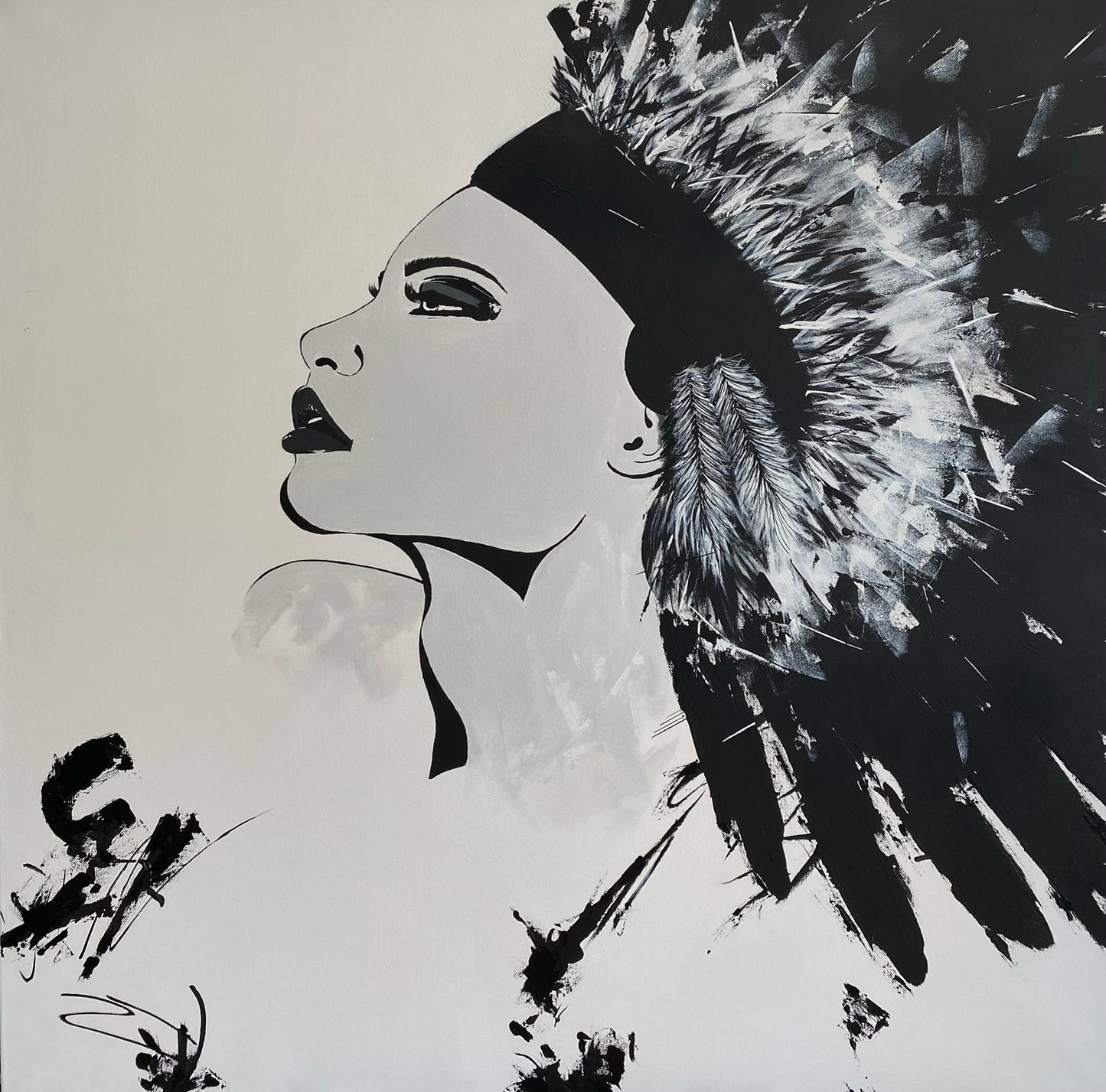 "Headdress" Canvas